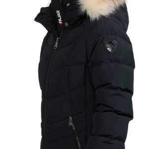 PAJAR quilted puffer with faux fur jacket .